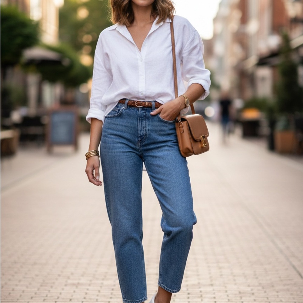 ZARA High-Rise Button Fly Mom Jeans - Size 2 (US)